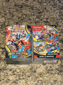 Empty Pokemon TCG Mega Evolutions Booster Bundle Box NO CARDS OR PACKS - Image 1