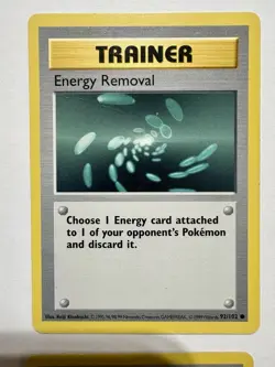 Shadowless Trainer Pokemon Card Lot Bill 91/102 Switch Potion Energy Removal - Image 2