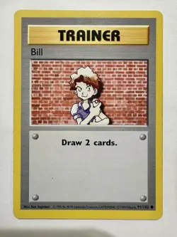 Shadowless Trainer Pokemon Card Lot Bill 91/102 Switch Potion Energy Removal - Image 4