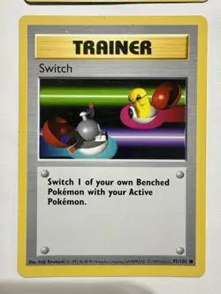 Shadowless Trainer Pokemon Card Lot Bill 91/102 Switch Potion Energy Removal - Image 5