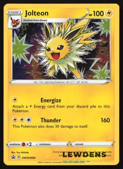 Jolteon - SWSH094 - Cosmos Holo - SWSH Black Star Promo - Pokemon Card - Image 1