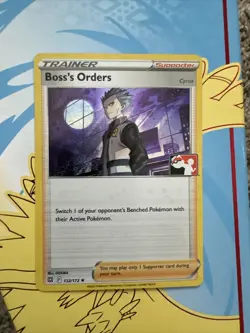 Boss's Orders Cosmic Holo Pokemon Prize Pack Promo Stamped Pokemon Card NM/LP - Image 1