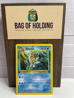 Omastar 40/62 1st Edition - Fossil - Pokemon Card - LP - Image 1