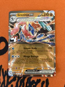 Greninja ex Prize Pack Series 7 Promo Pokemon Card NM/LP Stamp - Image 1