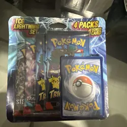 Pokemon TCG Lightning Set 4 Packs +1 Bonus Card - Image 3