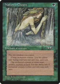 Nature's Chosen Magic The Gathering Alliances MTG Card Played - Image 1