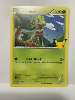 Pokemon McDonalds Treecko Non Holo 25th Anniversary Promo Card 3/25 - Image 3