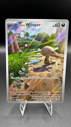 Pokemon Paldean Wooper 102/094 Illustration Rare IR Phantasmal Flames TCG Card - Image 1
