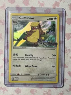 Gumshoos SM97 Sun & Moon Black Star Promo Holo Stamped Pokemon Card LP+ - Image 1