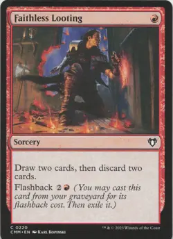Faithless Looting C Commander Masters 220 NM MTG - Image 1