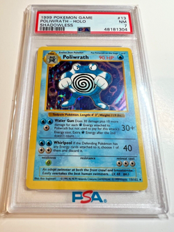 Pokemon TCG - 1999 Poliwrath 13/102 - Holo - Shadowless - Base Set - PSA 7 - Image 3