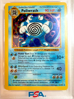Pokemon TCG - 1999 Poliwrath 13/102 - Holo - Shadowless - Base Set - PSA 7 - Image 4