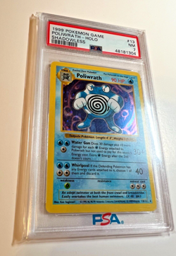 Pokemon TCG - 1999 Poliwrath 13/102 - Holo - Shadowless - Base Set - PSA 7 - Image 5