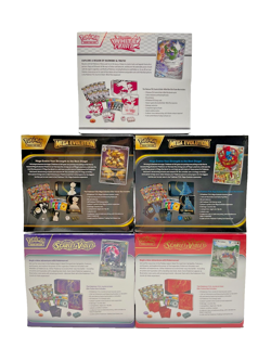 Lot of (5) Pokemon Elite Trainer Box Scarlet & Violet, White Flare, Mega Evo NEW - Image 3