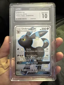 Pokemon Umbreon GX Full Art Ultra Rare SV69/SV94 CGC 10 Gem Mint Hidden Fates - Image 1