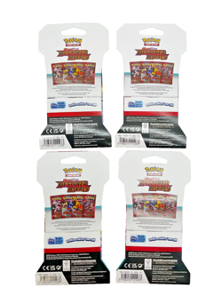 Lot of (4) Pokemon Scarlet & Violet Destined Rivals Sleeved Booster Pack Sealed - Image 2