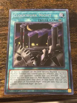 Clockwork Night BLCR-EN007 Secret Rare 1st Edition NM Yugioh - Image 1