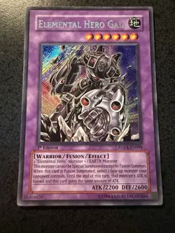 Yugioh! Elemental Hero Gaia ANPR-EN099 Secret Rare 1st Edition LP - Image 1