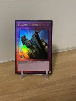 Yugioh - Solemn Judgment Prismatic Ultimate Rare - RA02-EN075 - Image 1