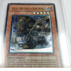 PSA GEM MT 10 2006 YUGIOH Goldd Wu-Lord of Dark World AE024 1st Edition #53734L - Image 2