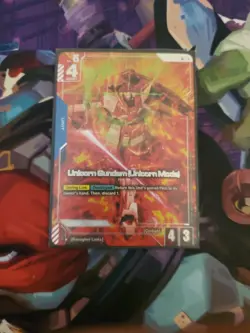 Gundam Card Game TCG Unicorn Gundam (Unicorn Mode) GD01-005 Alt Art - Image 1