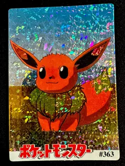 Pokemon Pocket Monsters Vintage Vending Prism Sticker Card #363 Eevee - Image 1