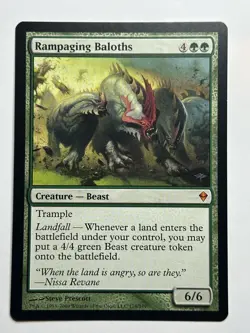 Rampaging Baloths Zendikar 178 Regular MTG Card LP-NM - Image 1