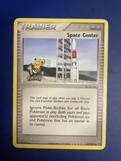Pomemon Space Center 10th Anniversary Promo Pokemon Card NM 91/107 - Image 1