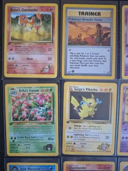 Pokemon 1st Edition NM Card Lot (12) Pikachu Charmander Ivysaur Wartortle Etc.. - Image 2