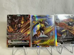 Digimon TCG - WarGreymon Cards Set Of 4 - ST15-12 BT4-048 BT2-065 EX1-009 NM - Image 2