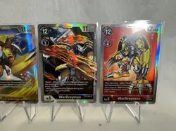 Digimon TCG - WarGreymon Cards Set Of 4 - ST15-12 BT4-048 BT2-065 EX1-009 NM - Image 3