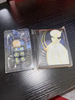 Gardevoir Mega Evolutions ETB card Sleeves and Dice - Image 1