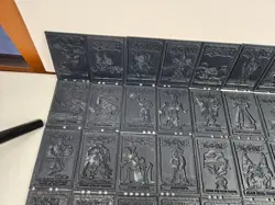 Vintage 1996 Lot of 85 Yu-Gi-Oh! Black Plastic Tile Cards - Image 2