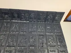 Vintage 1996 Lot of 85 Yu-Gi-Oh! Black Plastic Tile Cards - Image 3
