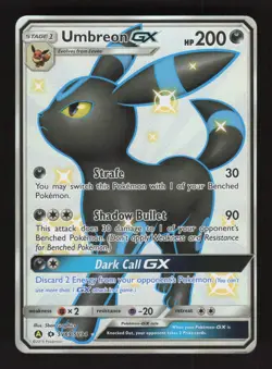 Umbreon GX SV69/SV94 Pokemon Hidden Fates Holo Full Art Card - Image 1