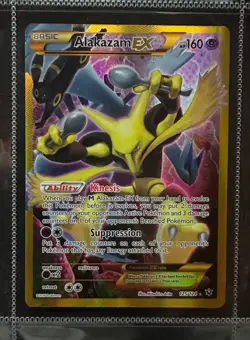 Pokemon Card Alakazam EX Secret Rare XY Fates Collide 125/124 Amazing Condition - Image 1