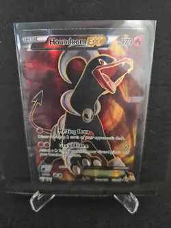 Pokemon TCG Houndoom EX Full Art Holo Ultra Rare Card 153/162 XY Breakthrough NM - Image 1