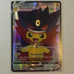 M Gengar Pikachu Pokemon Fan Art Custom Card - Image 1