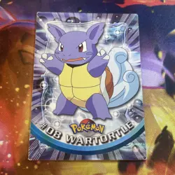 #08 Wartortle - Pokemon Topps Card - Black Logo - Image 1