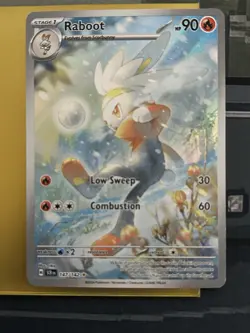 Pokemon TCG Raboot Stellar Crown Holo Card 147/142 Sv07 - Image 1