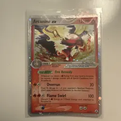 Pokemon TCG Arcanine EX Holo Rare Vintage Card 83/92 EX Legend Maker HP - Image 1