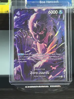 One Piece Card Game Zoro-Juurou ST18-004 Super Rare English Edition SP - Image 1