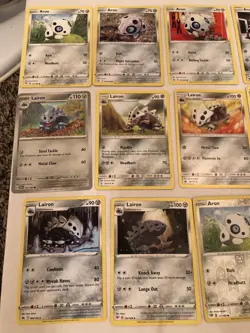 Lot Of 14 Aron Lairon and Aggron Pokemon Cards - Image 2