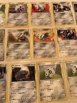 Lot Of 14 Aron Lairon and Aggron Pokemon Cards - Image 3