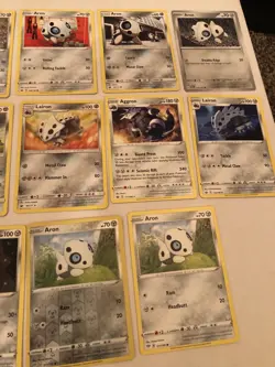 Lot Of 14 Aron Lairon and Aggron Pokemon Cards - Image 4
