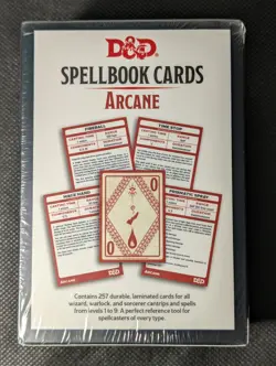 D&D Spellbook Cards: Arcane Deck (257 Cards) FACTORY SEALED Dungeons & Dragons - Image 2