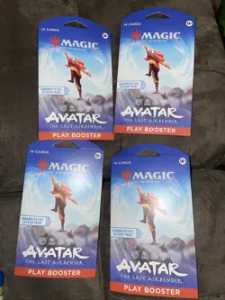 4x Magic The Gathering: Avatar The Last Airbender - Sleeved Booster Pack - Image 1