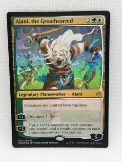 Ajani, the Greathearted War of the Spark Foil - Image 1