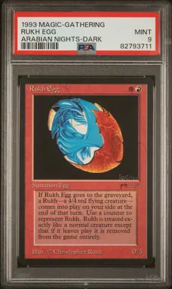 Rukh Egg (Dark) - Arabian Nights - MINT - PSA 9. See MTG in store - Image 1