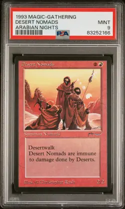 Desert Nomads - Arabian Nights - MTG - Mint - PSA 9. More MTG in Store - Image 1